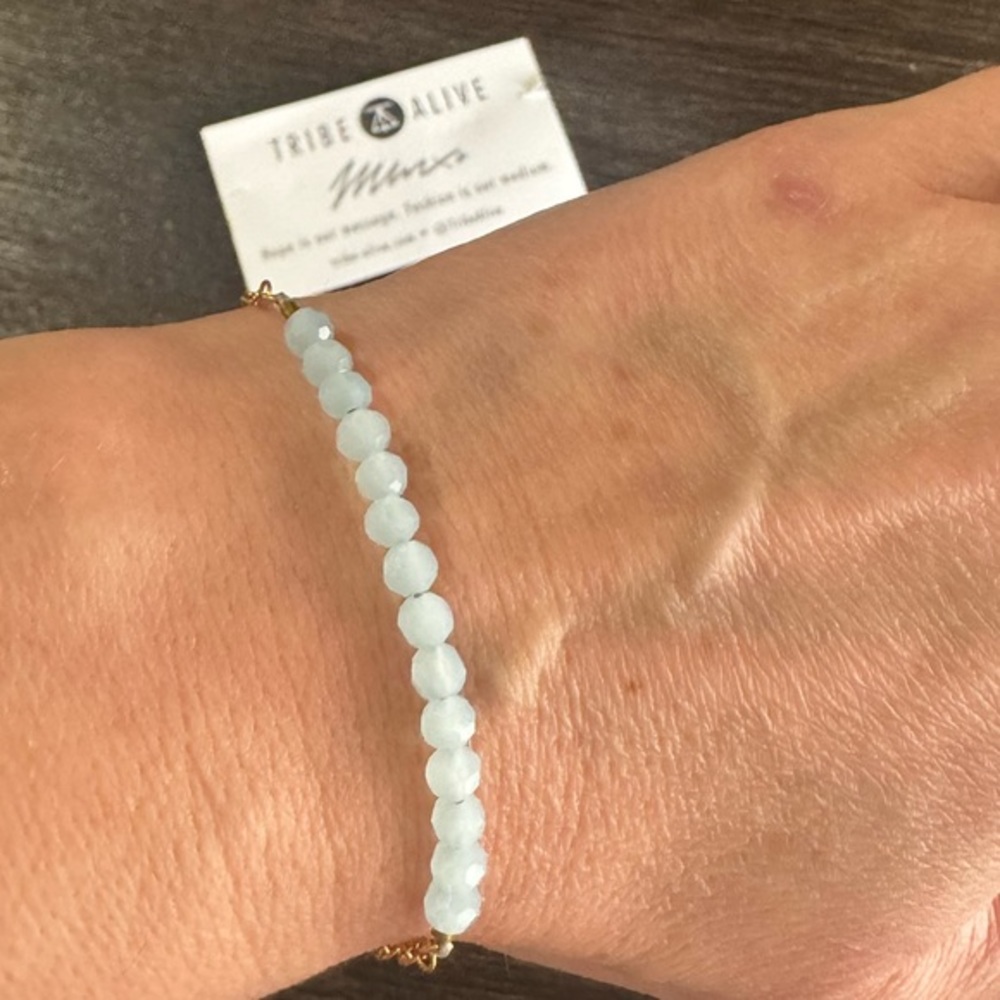 Tribe Alive Light Blue Crystal Bracelet